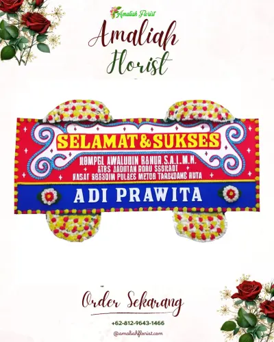 Karangan Bunga Ucapan Selamat di Idanotae